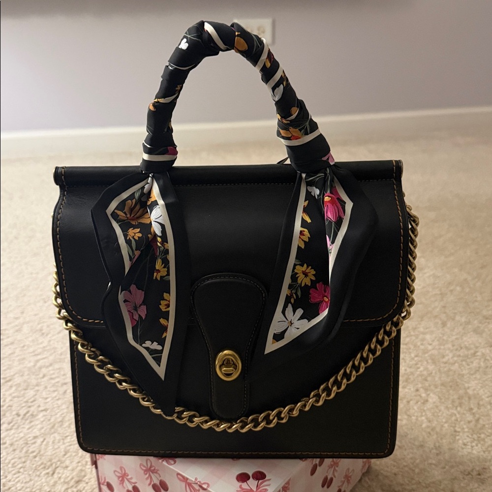 Coach Black Leather Handbag